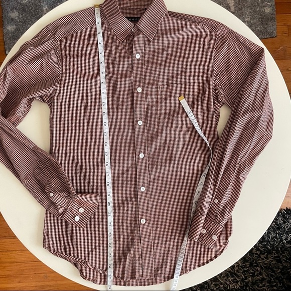 Theory Slim Fit Kyson Check Print Lightweight Cotton Button Shirt Men’s Small - Picture 4 of 10